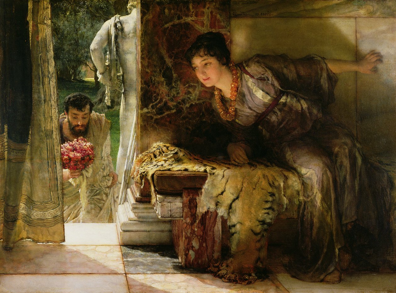 Welcome Footsteps, 1883 (se även 15132) av Lawrence Alma Tadema