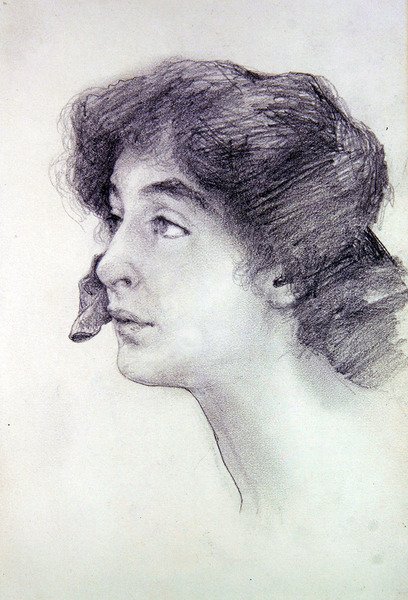 Porträtt av Miss James av Lawrence Alma Tadema