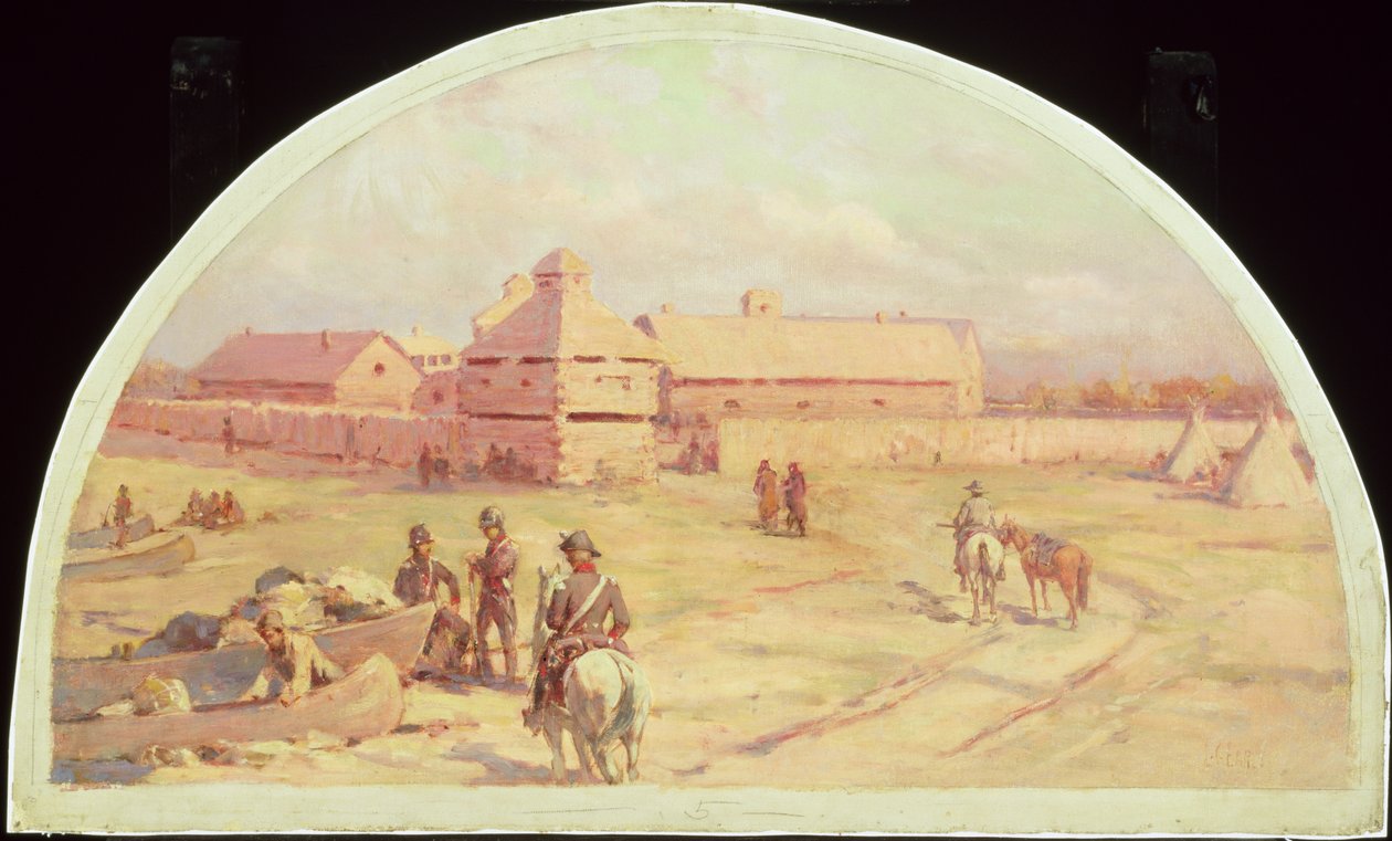 Det första Fort Dearborn av Lawrence Carmichael Earle