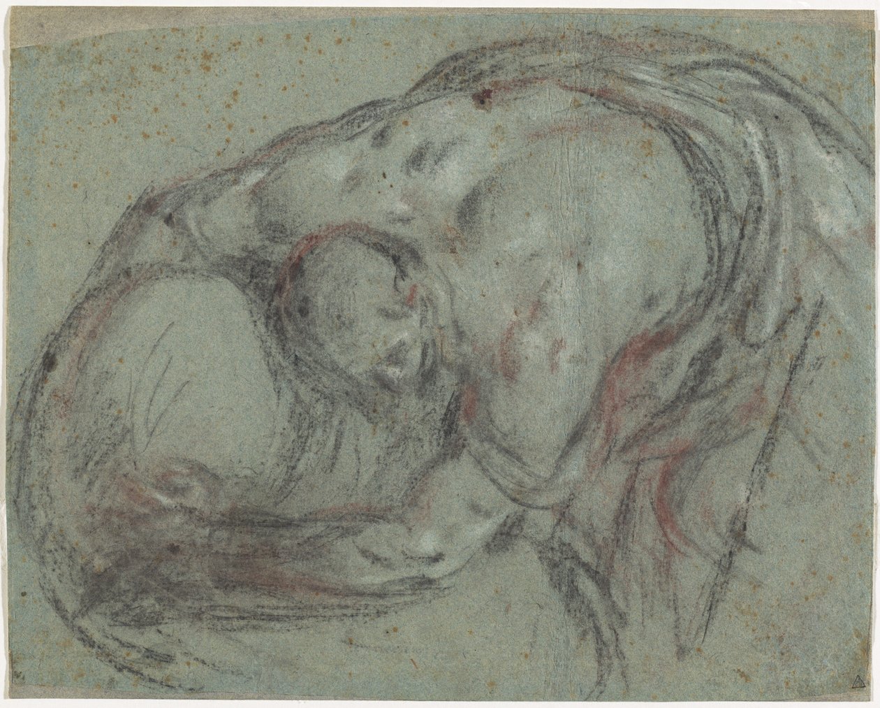 En man som lyfter en bunt av Leandro Bassano