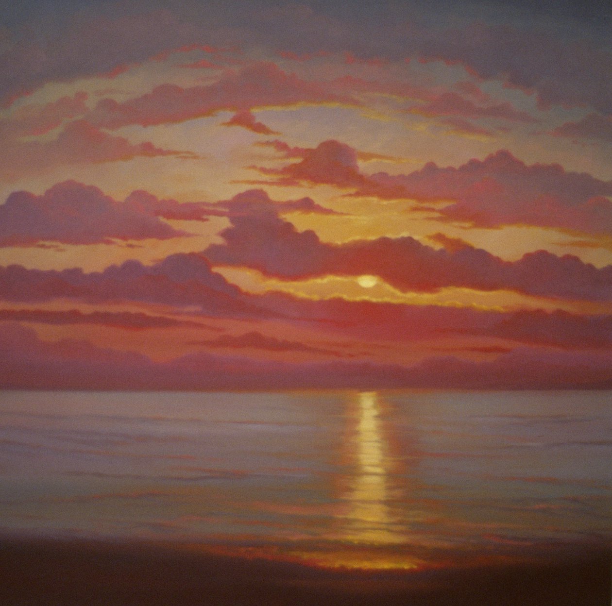 Northern Sea, 2005 Solnedgång havslandskap av Lee Campbell