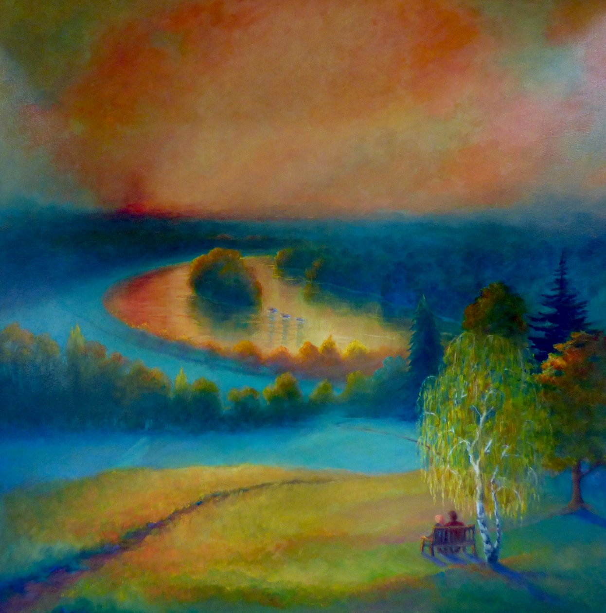 Petersham Green and Gold, 2019, av Lee Campbell