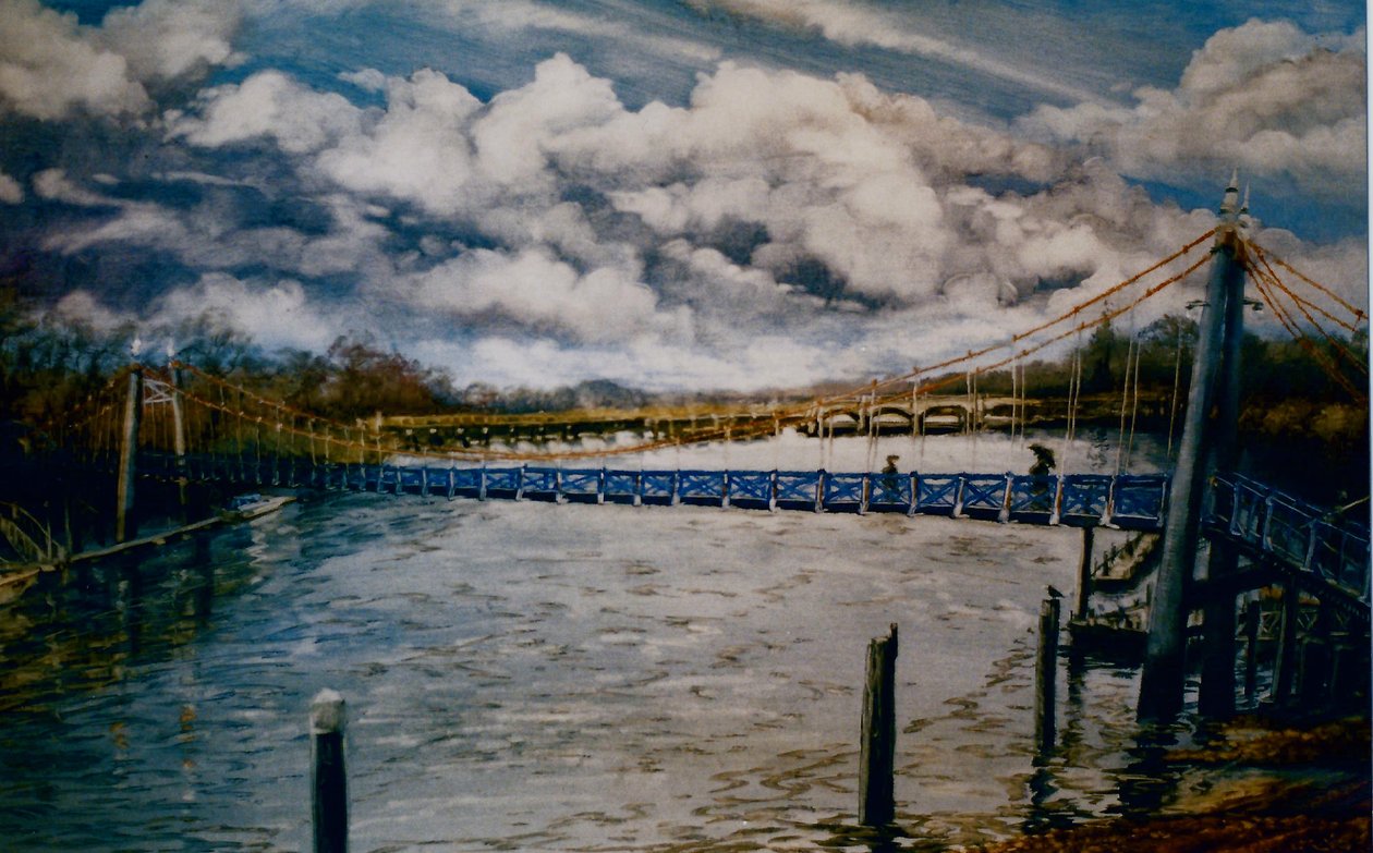 Teddington Lock, 2006 (olja på papper) av Lee Campbell