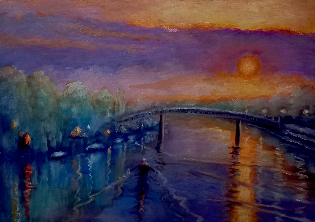 Eel Pie Sunset, 2021 av Lee Campbell