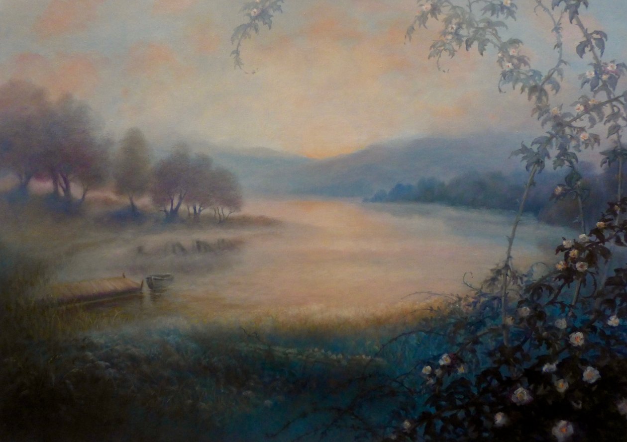 Place to Dream, 2022 (olja på duk) av Lee Campbell