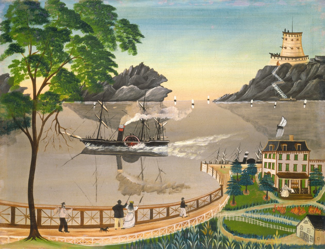 U.S. Mail Boat, 1855 eller senare. av Leila Bauman