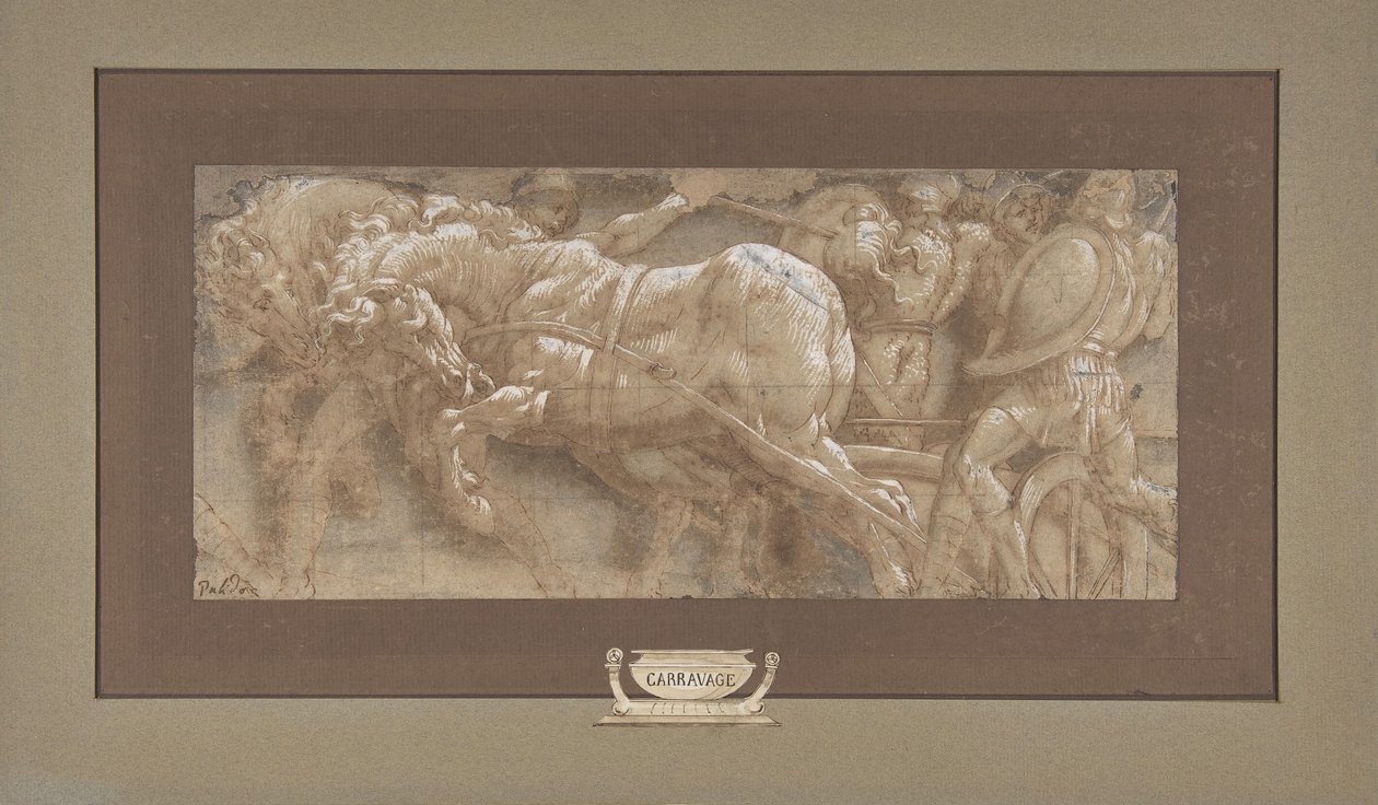 Triumfscen, 1511-87. av Lelio Orsi