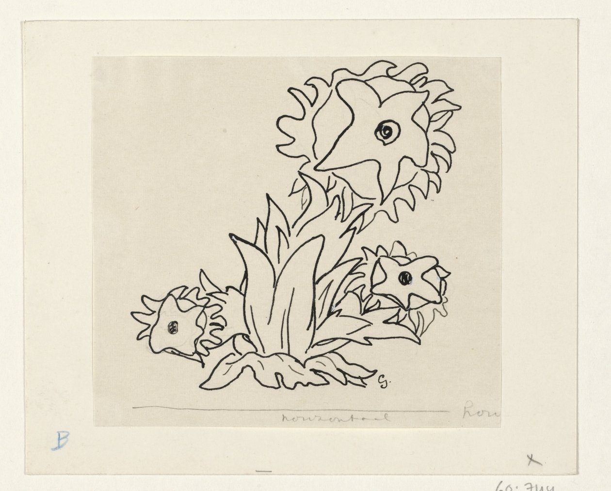 Blommor av Leo Gestel (signed by artist)