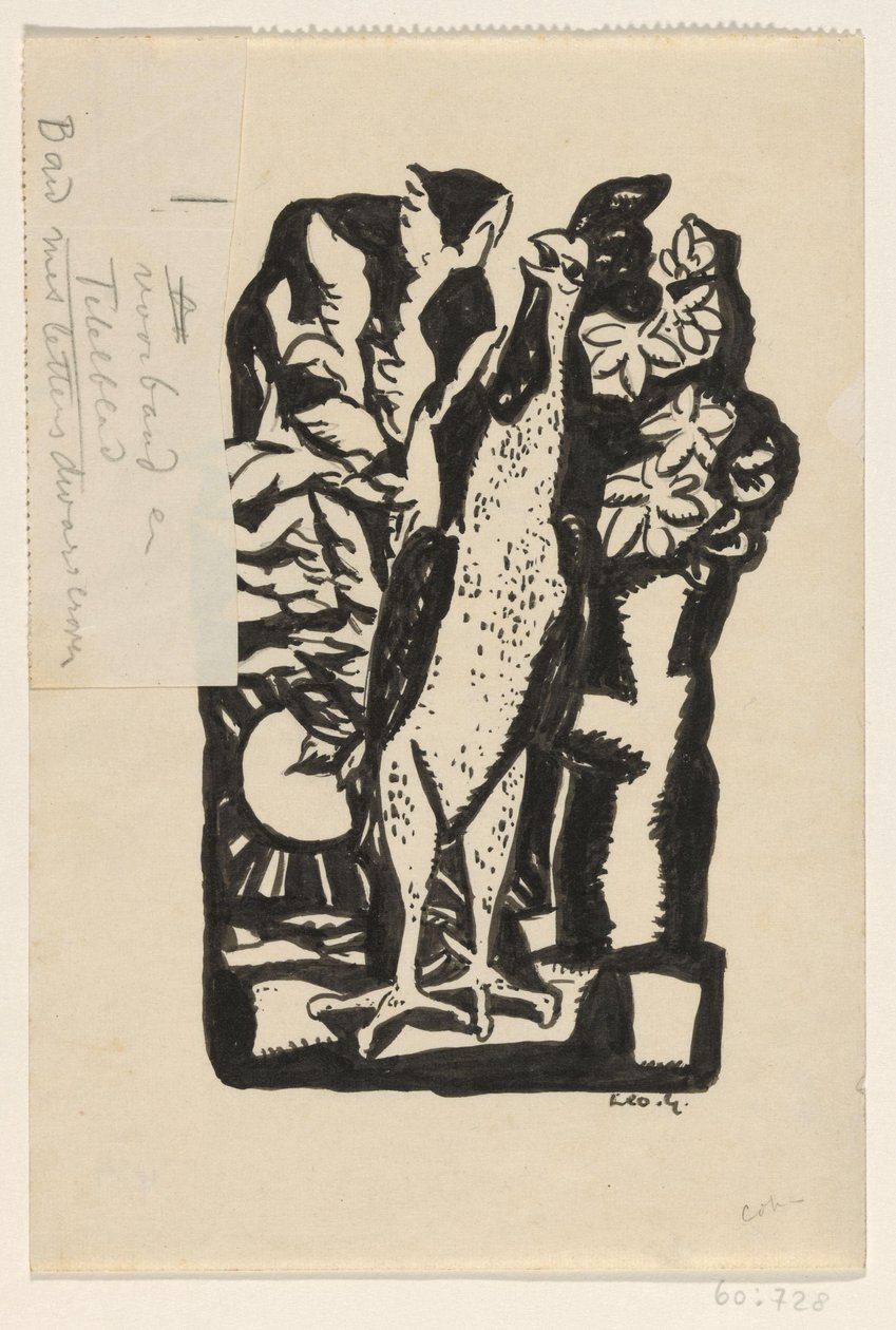 galande tupp av Leo Gestel (signed by artist)