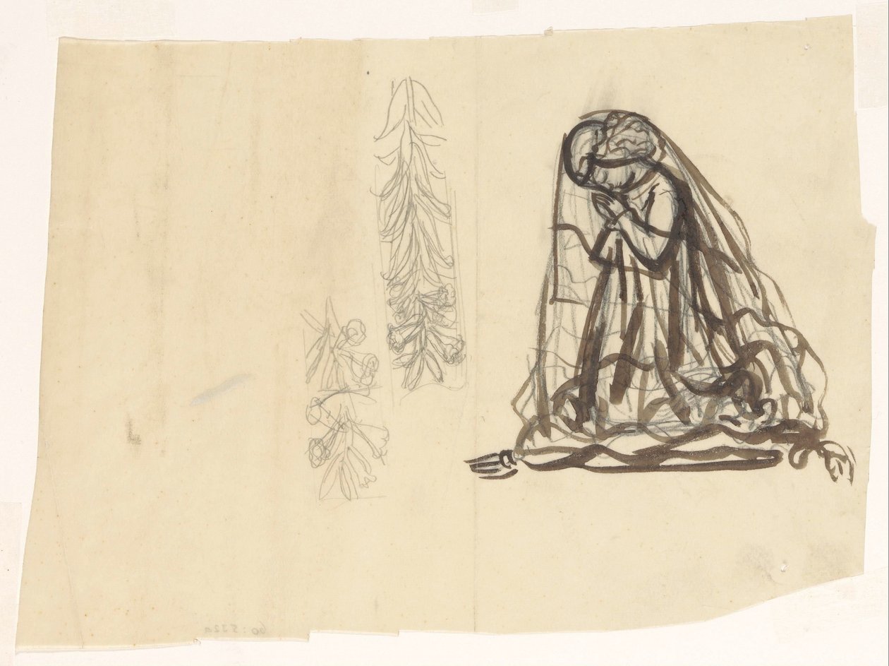 Be flicka och prydnad av Leo Gestel