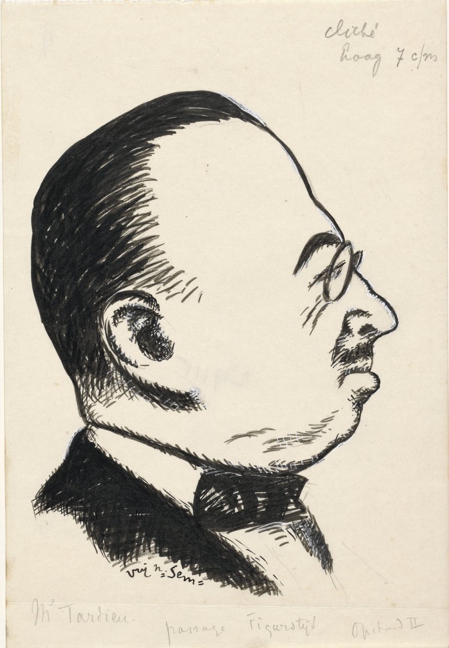 Porträtt av André Tardieu av Leo Gestel