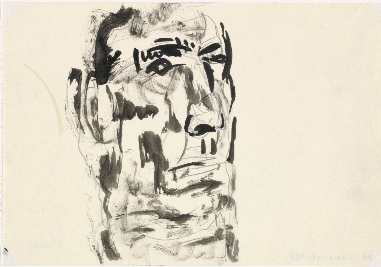 Porträtt av man Utan titel av Leo Gestel