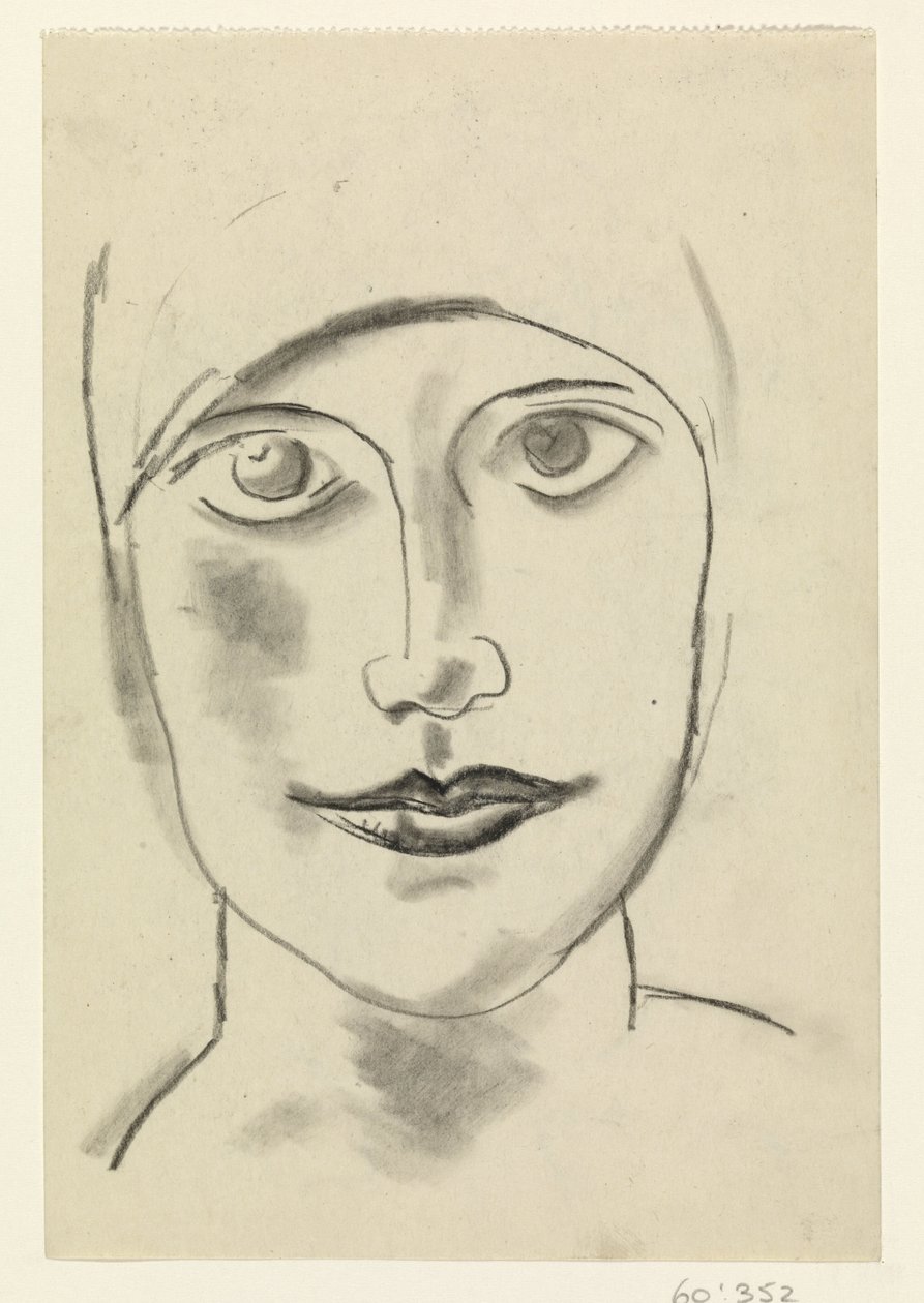 kvinnans huvud av Leo Gestel