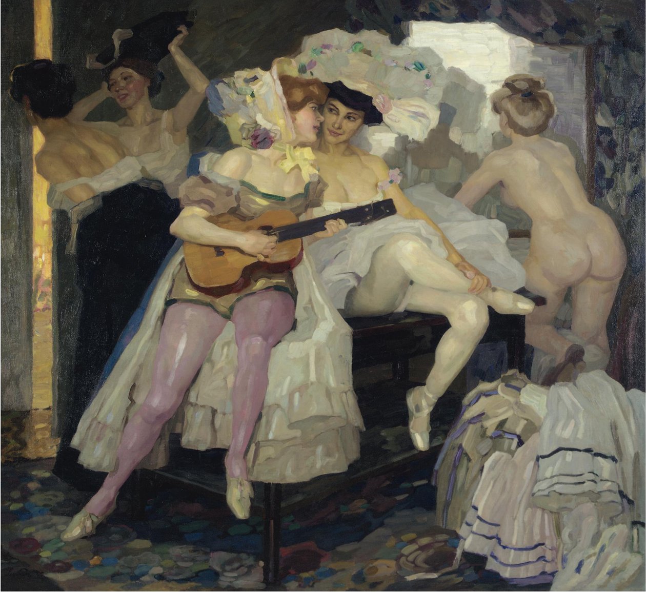 Bakom kulisserna, 1905 av Leo Putz