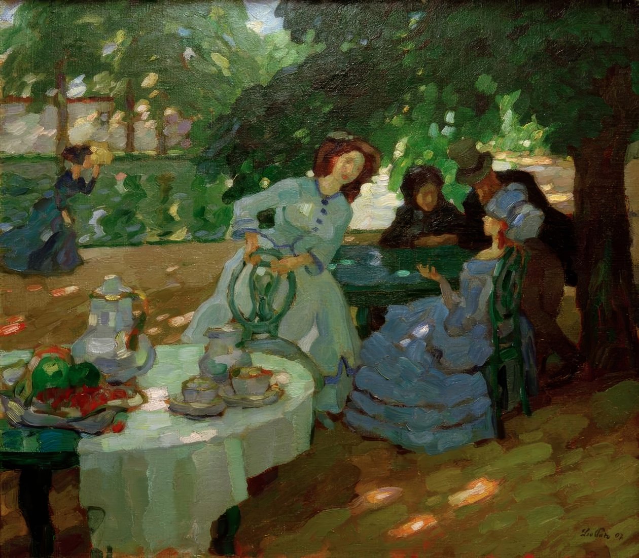 Frukost utomhus av Leo Putz
