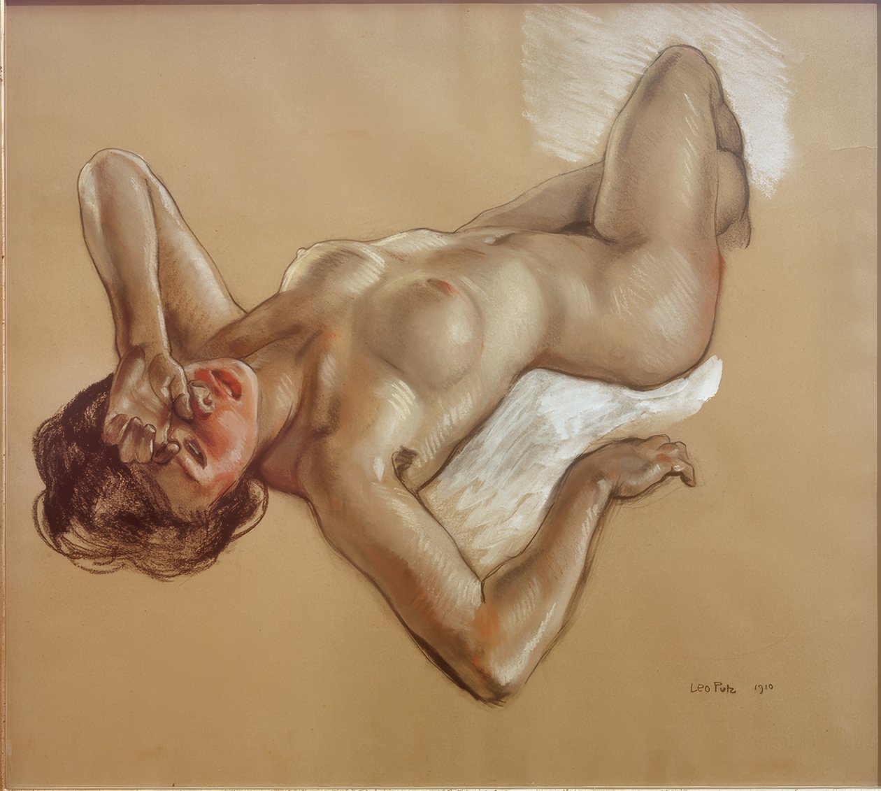 Liggande naken (Alissa) av Leo Putz