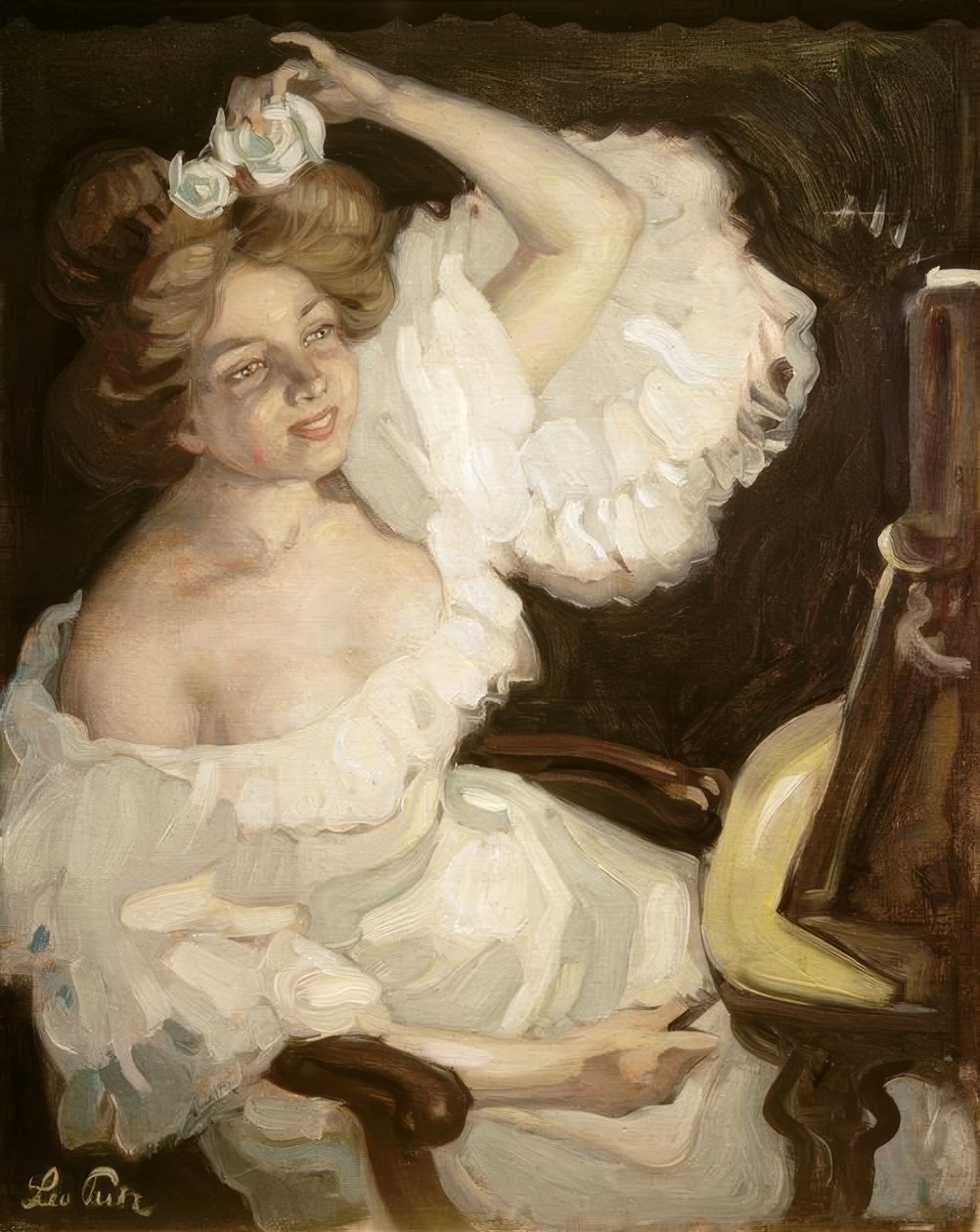 Framför spegeln av Leo Putz