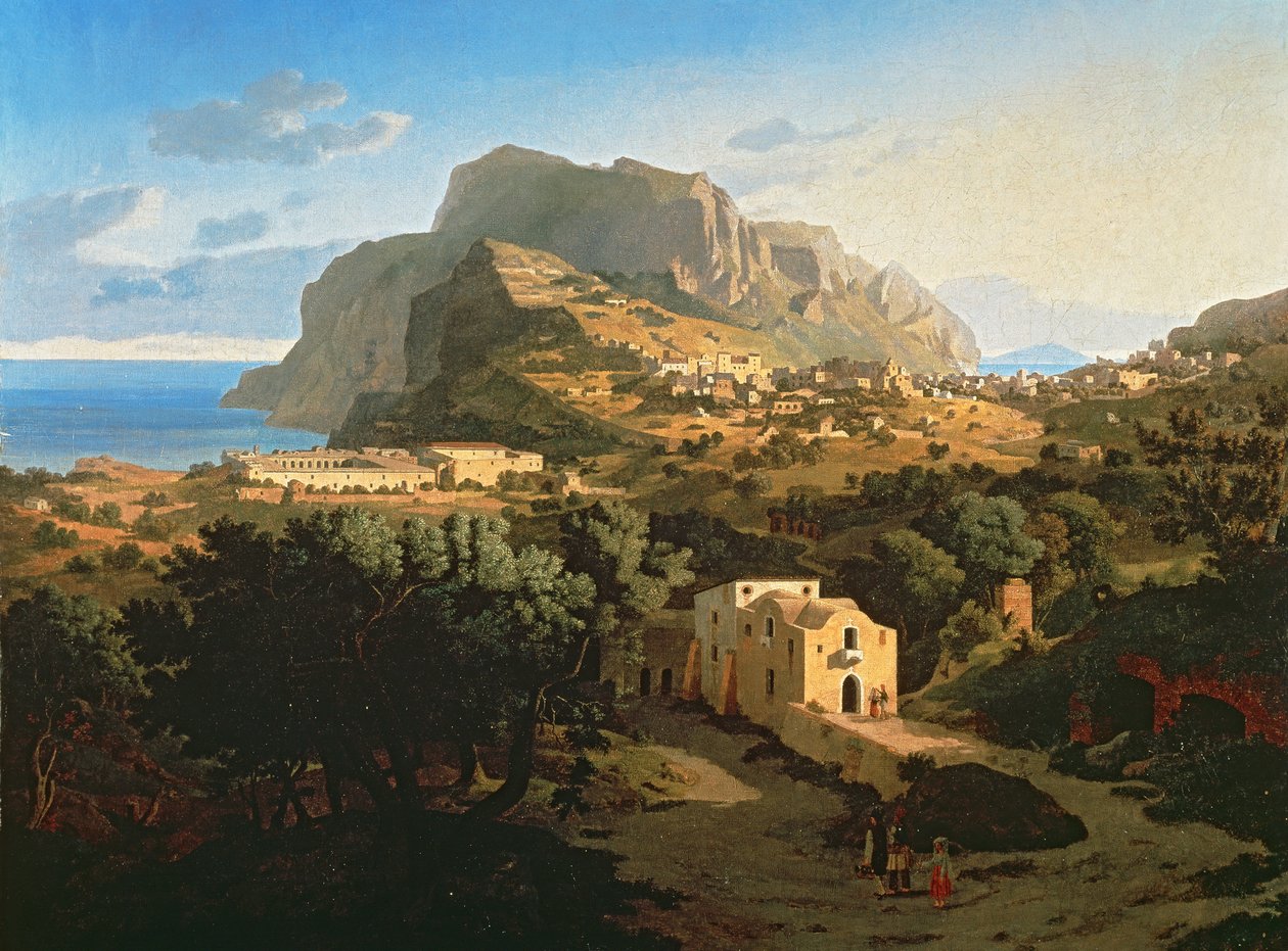 Landskap på Capri av Leo von Klenze