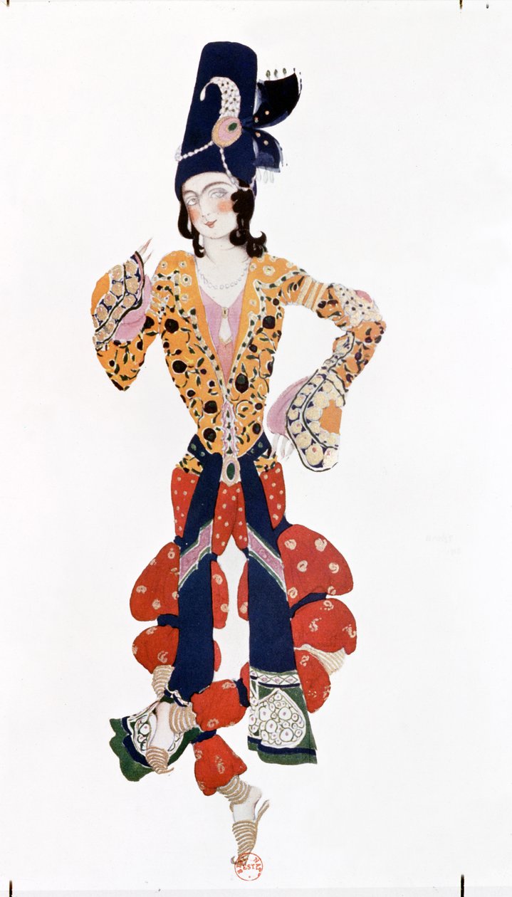 Kostym för Nijinsky (1890-1950) i baletten 