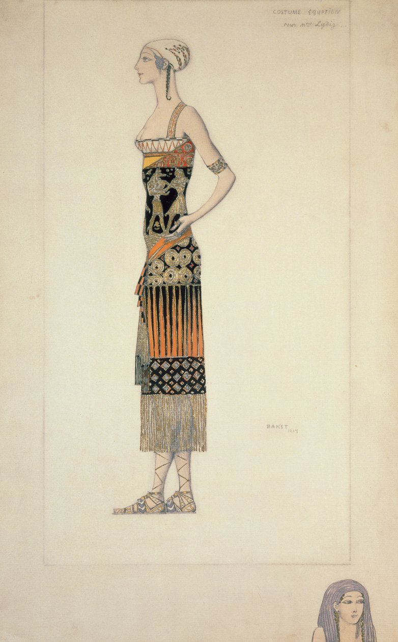 Egyptisk kostym av Leon Bakst