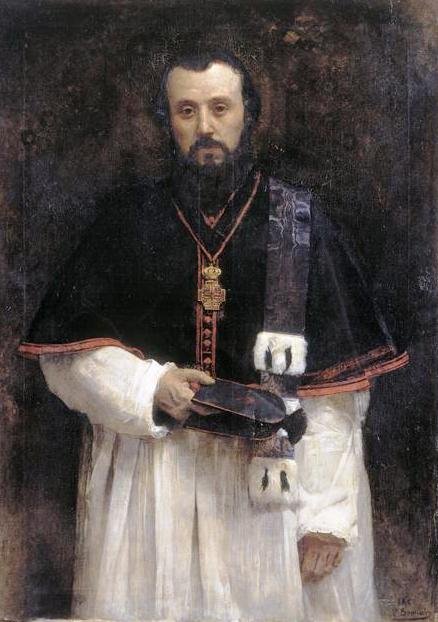 Portrait de labbe Lavigerien av Leon Joseph Florentin Bonnat