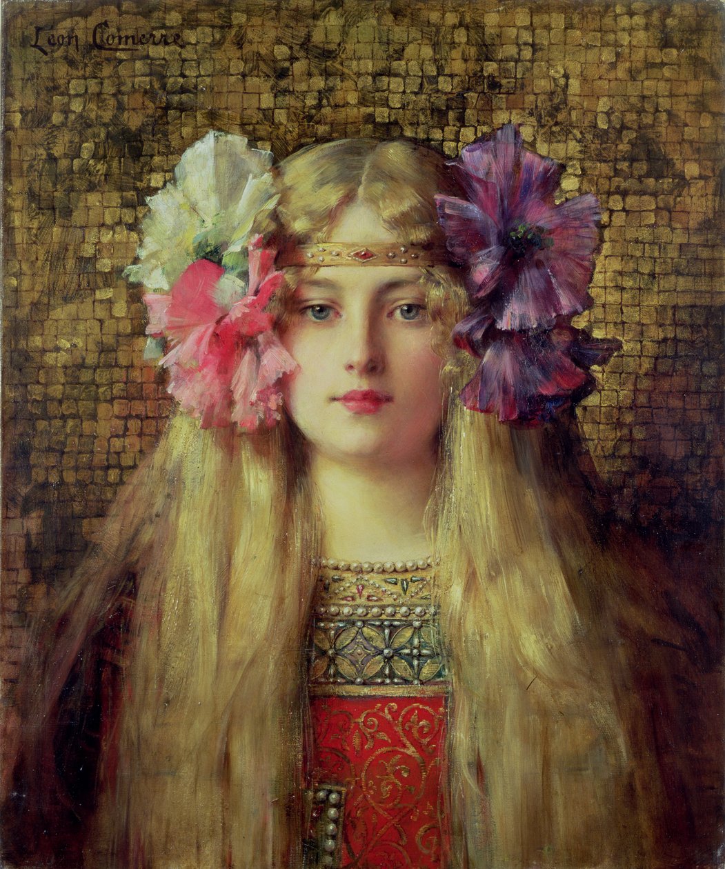 Den blonda kvinnan av Leon Francois Comerre