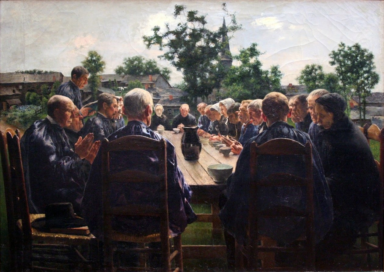 The Funeral Meal   av Léon Frédéric