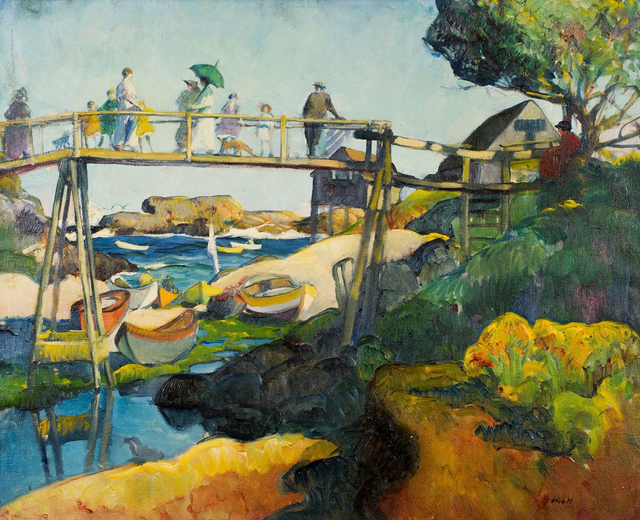The Gay Bridge av Leon Kroll