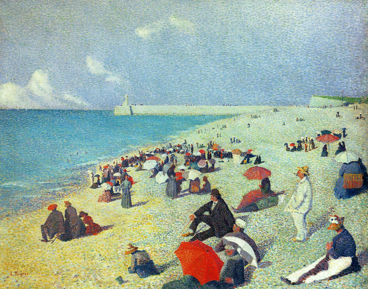 På stranden av Leon Pourtau