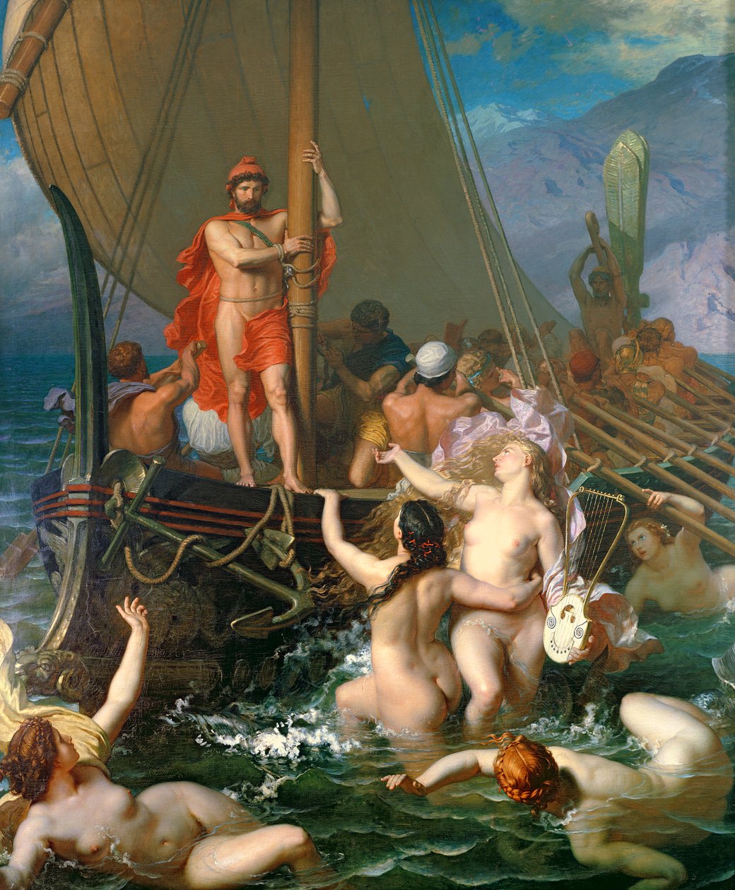 Ulysses och sirenerna av Leon Auguste Adolphe Belly