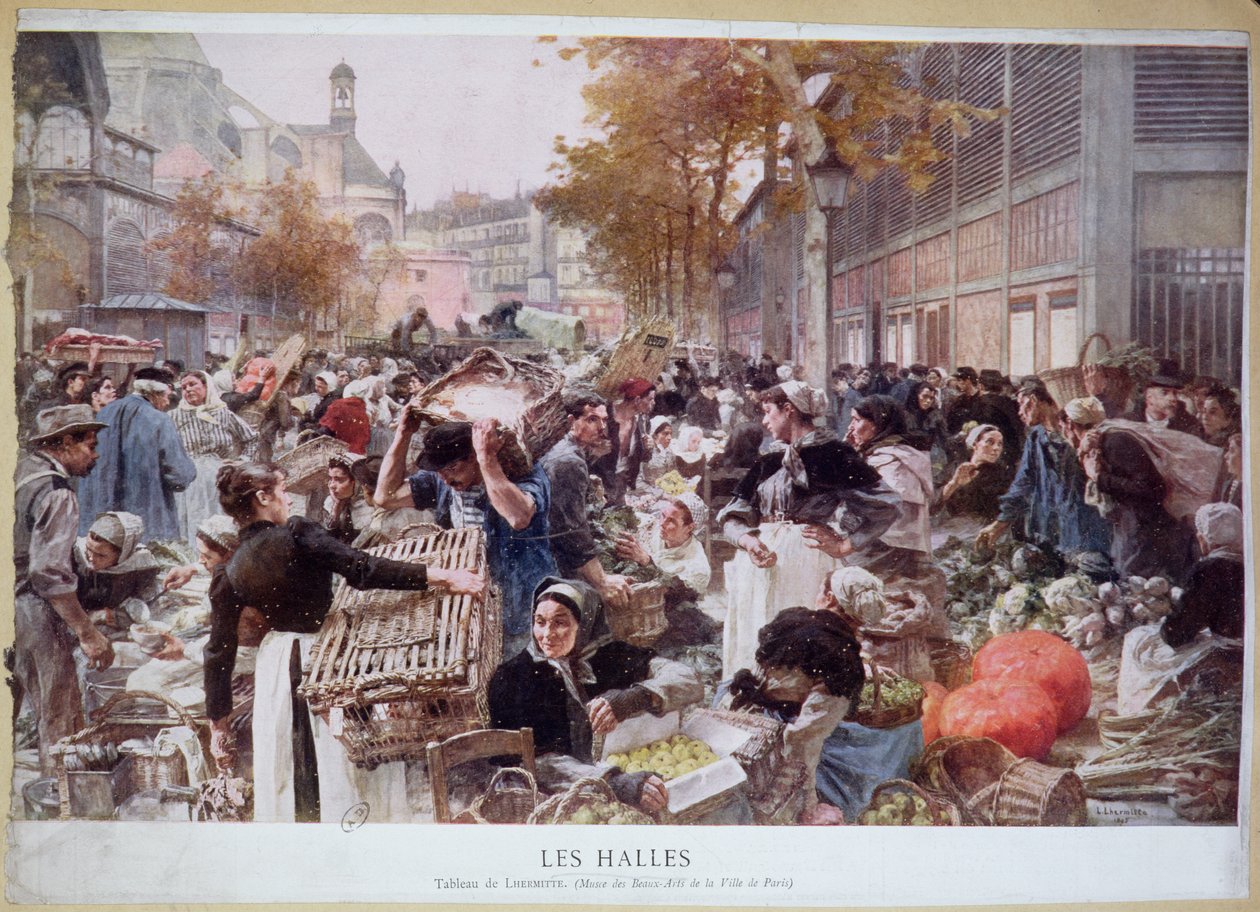 Les Halles, 1893 av Leon Augustin Lhermitte