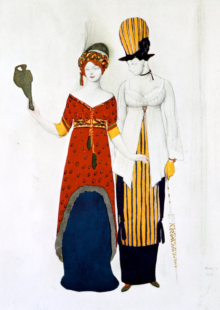 Modern kostym, 1910 av Leon Bakst