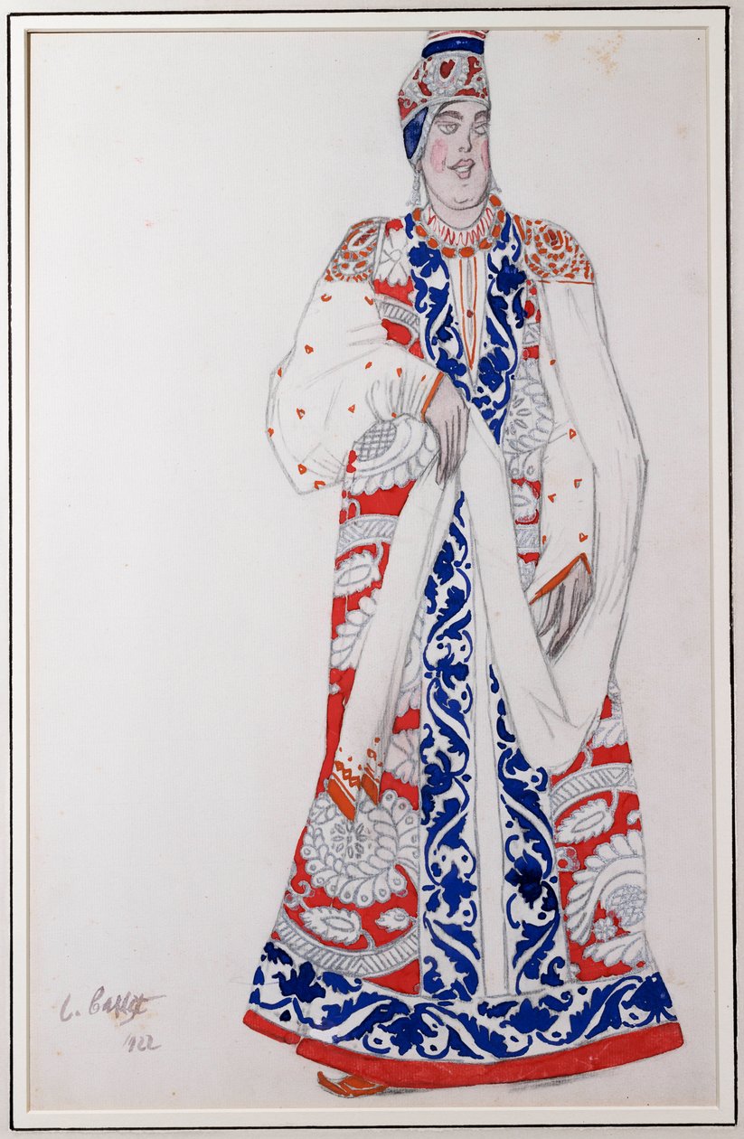 Kostymdesign för "Moskwa", 1922 av Leon Bakst