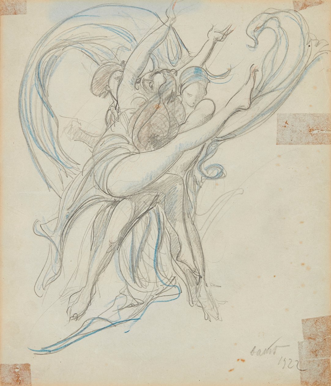 Grupp Dansare av Leon Bakst