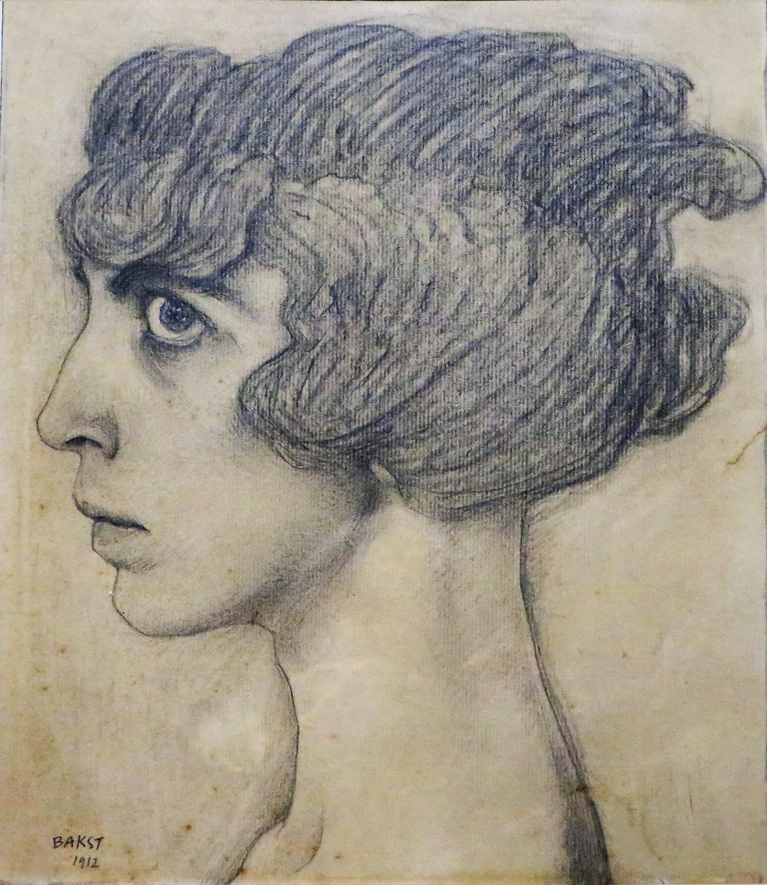 Porträtt av Marchesa Luisa Casati, 1912. av Leon Bakst