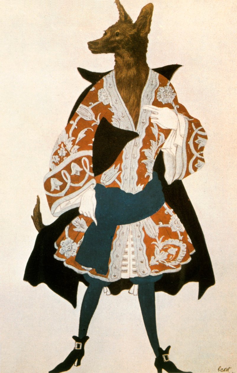 Törnrosavargen, 1921 av Leon Bakst