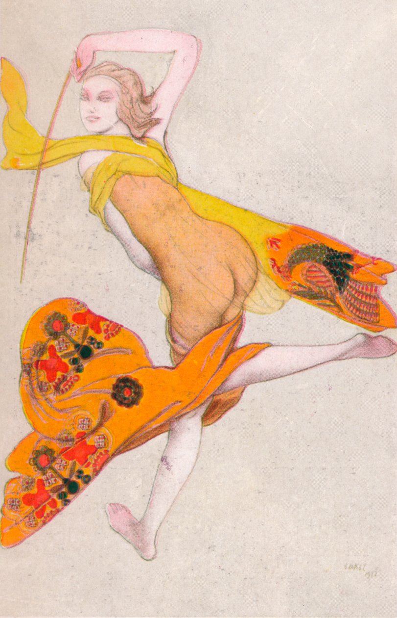 En dansande slav, 1922, 1923 av Leon Bakst