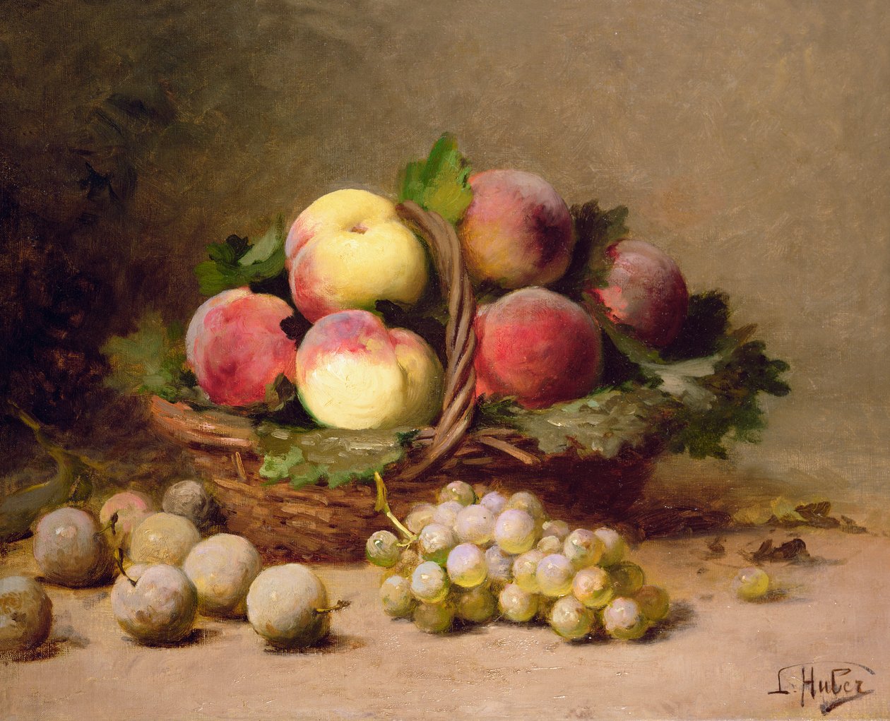 Stilleben med frukt av Leon Charles Huber