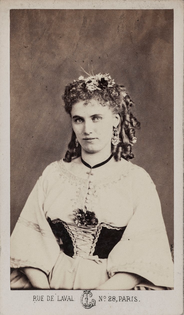 Porträtt av Christine Nilsson 1843-1921. av Leon Cremiere