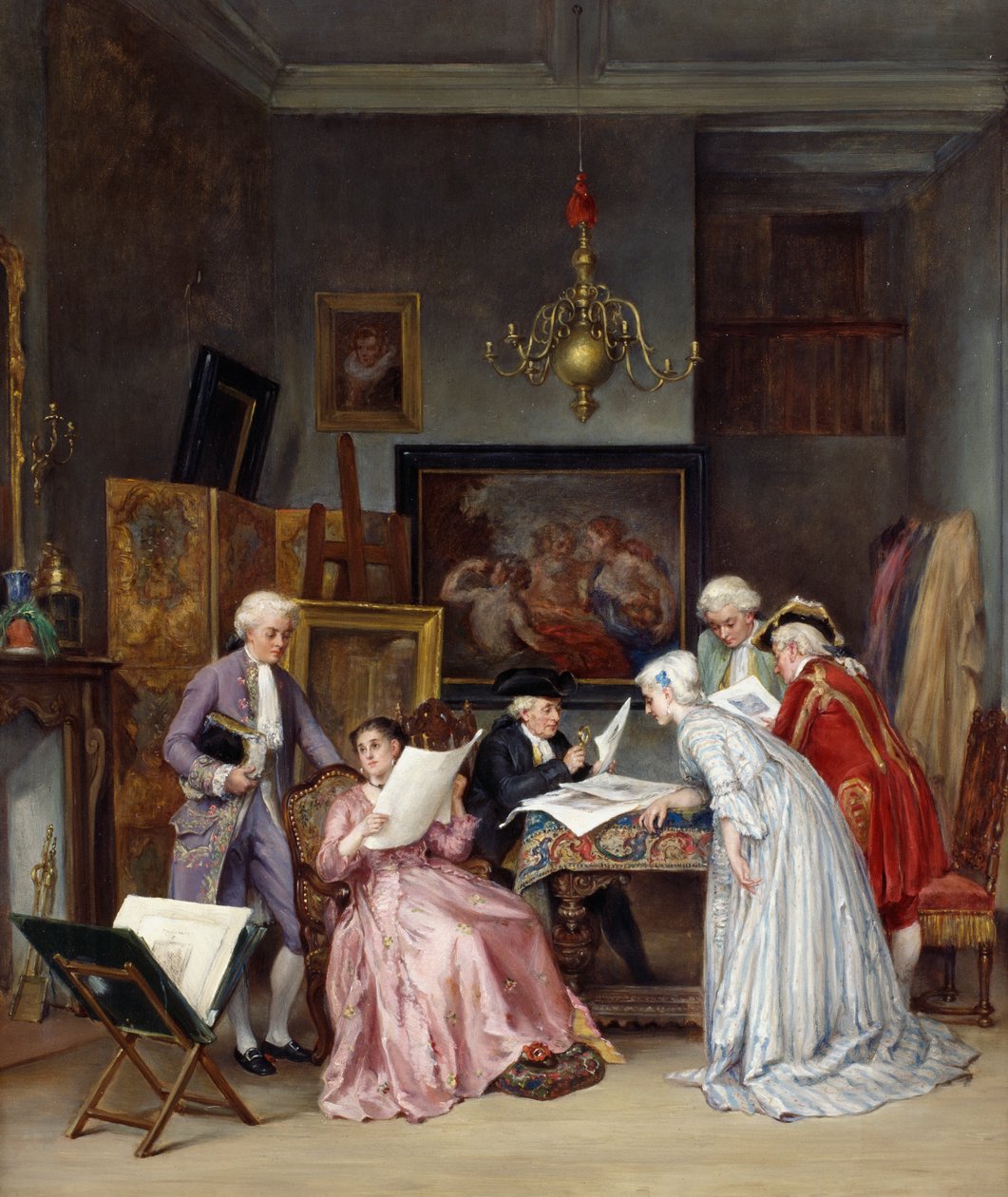 Samlarstudien av Leon Marie Constant Dansaert
