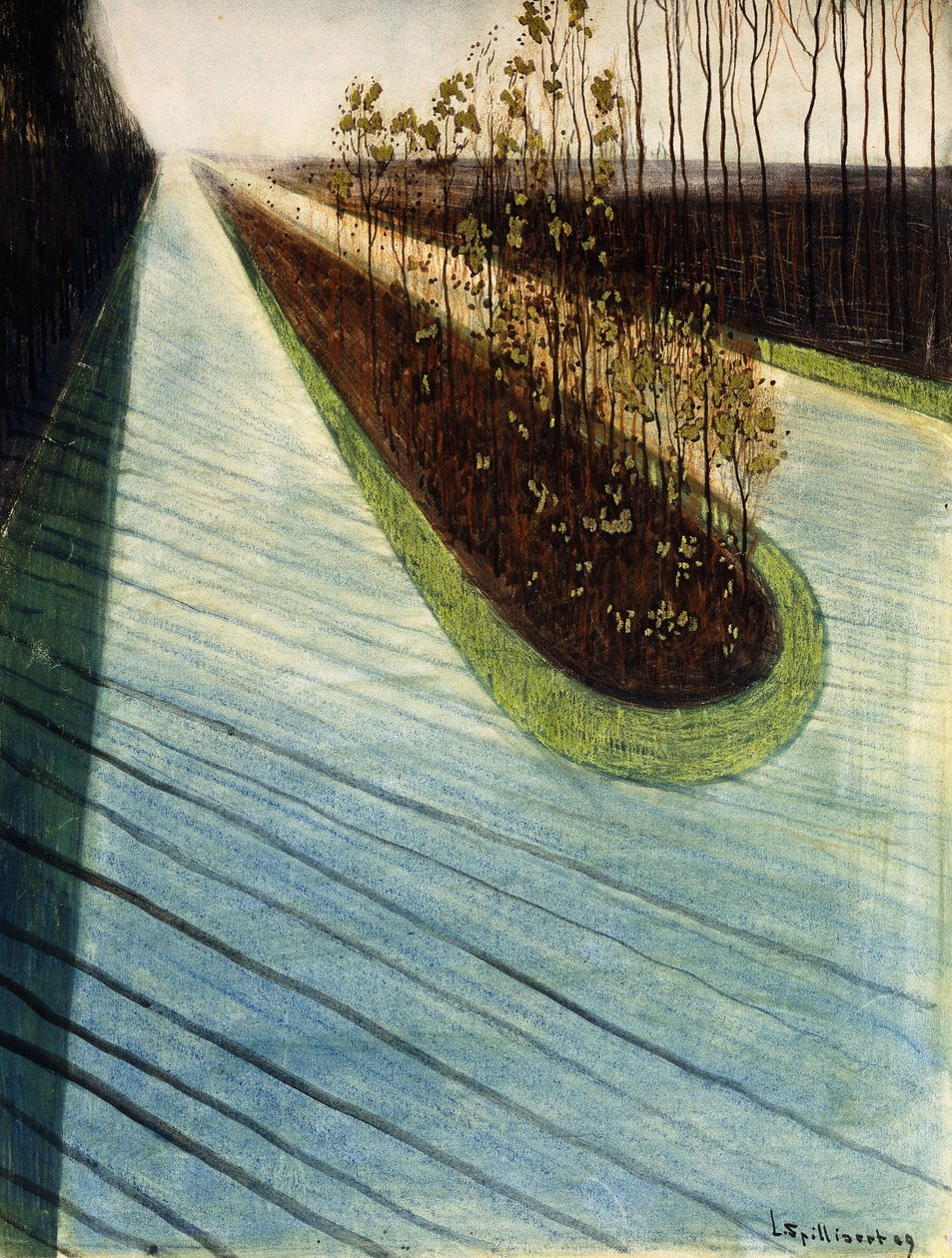 Avenue de la Reine - Koninginnelaan スウェーデン語 av Leon Spilliaert