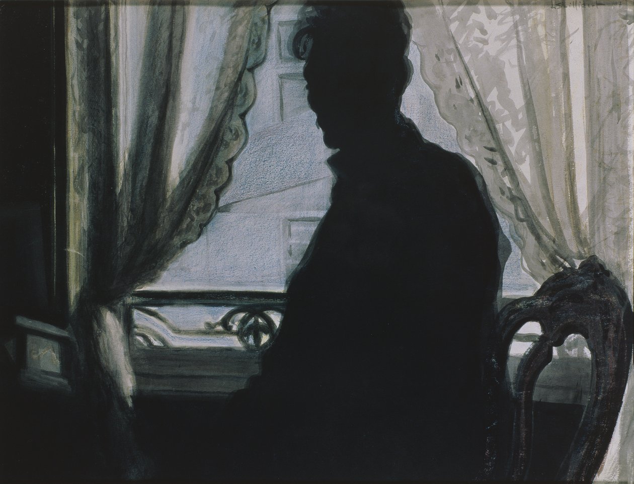 Siluett av konstnären av Leon Spilliaert