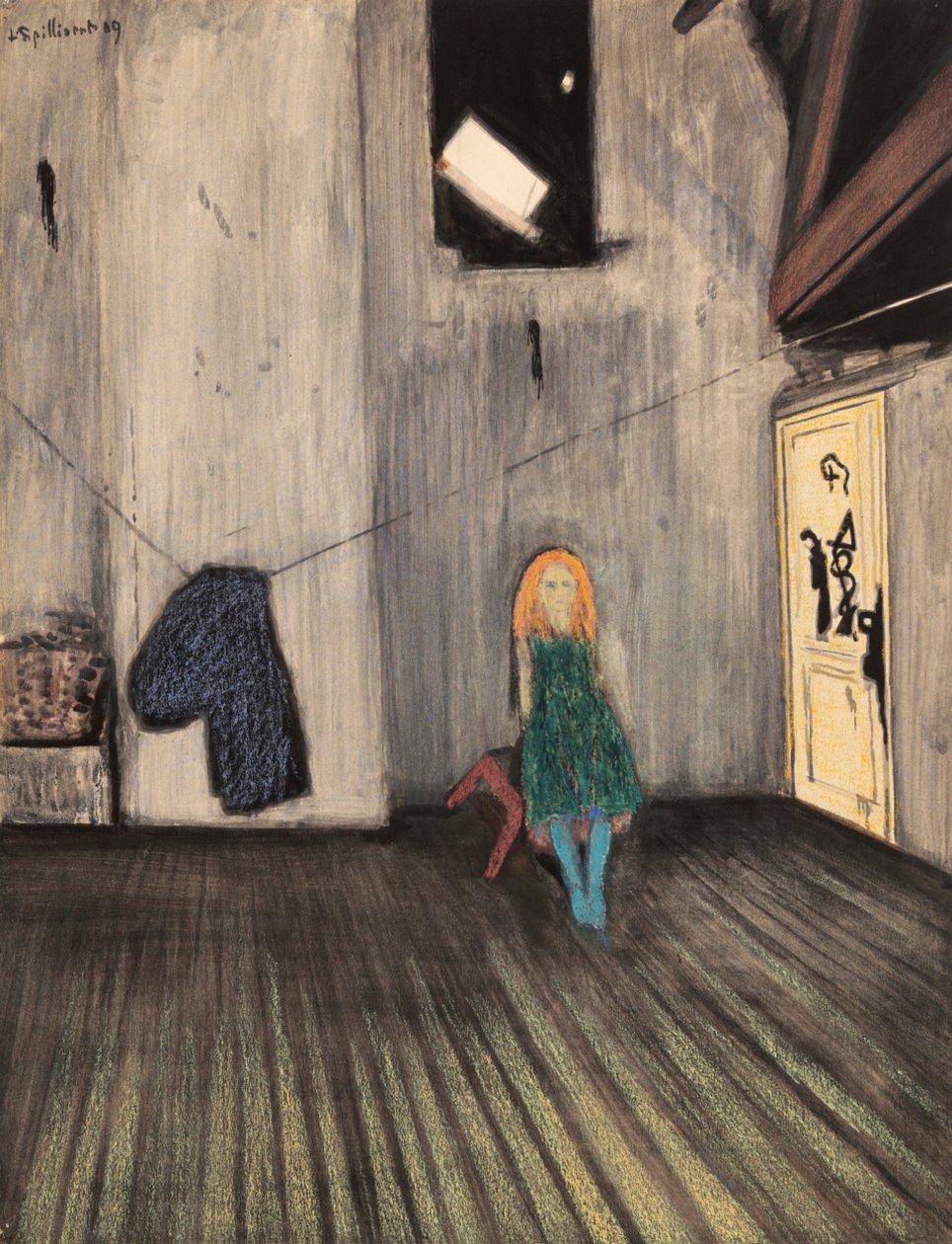 Helt ensam, 1909. av Leon Spilliaert