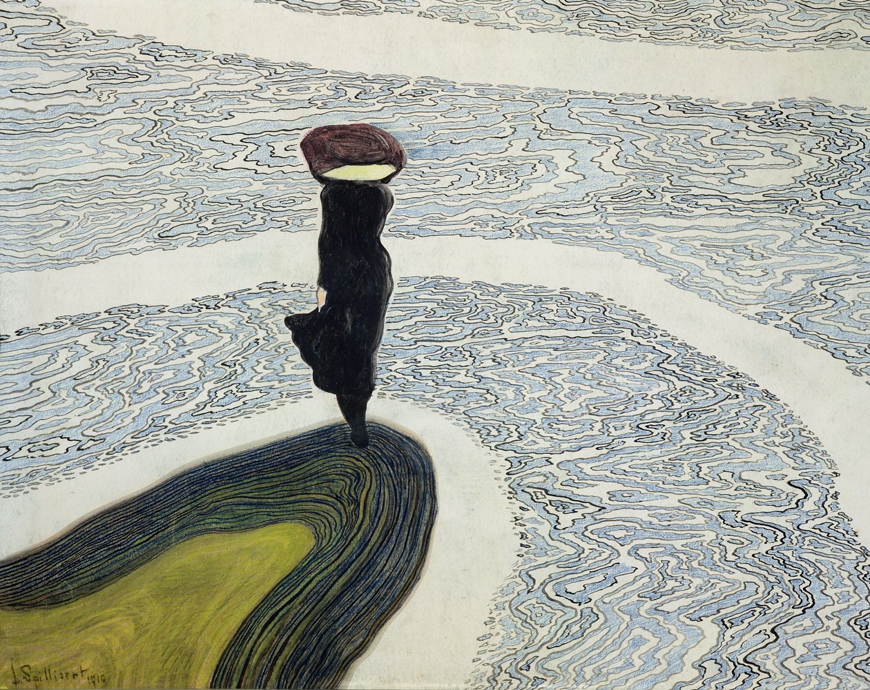 Kvinna vid kusten av Leon Spilliaert