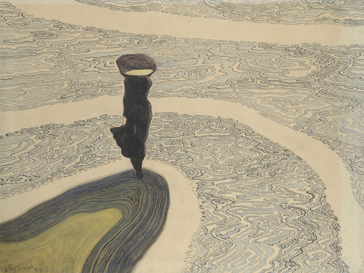 Kvinna vid kusten, 1910. av Leon Spilliaert
