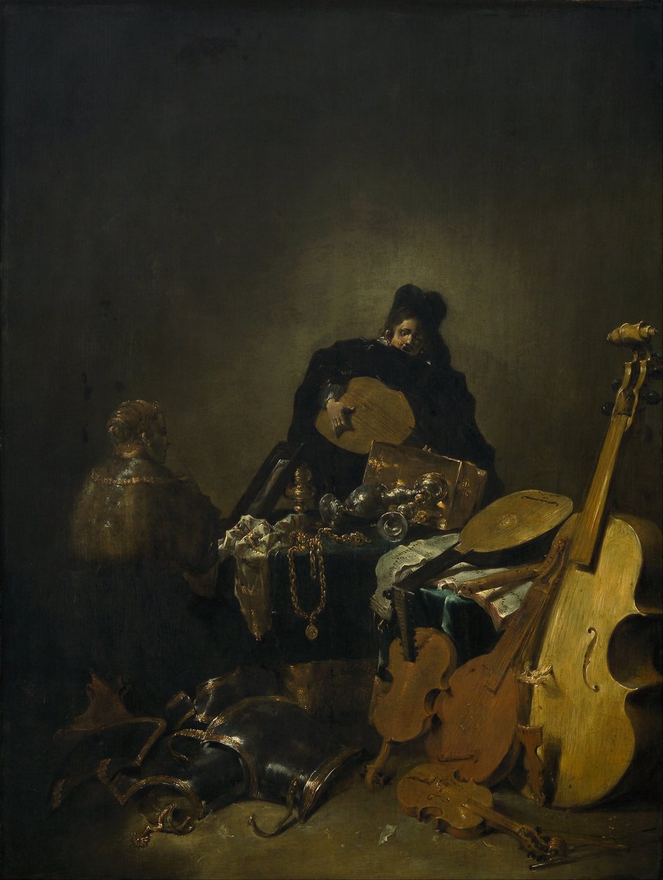 Allegori över fåfänglighet (Vanitas) av Leonaert Bramer