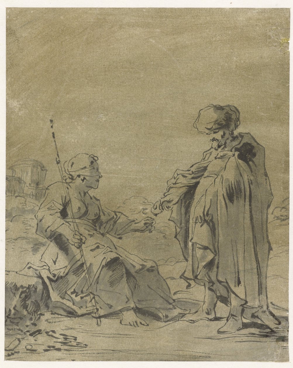 Juda N Tamar av Leonaert Bramer