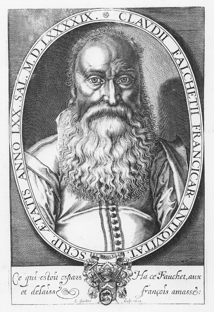 Claude Fauchet, 1610 av Leonard Gaultier