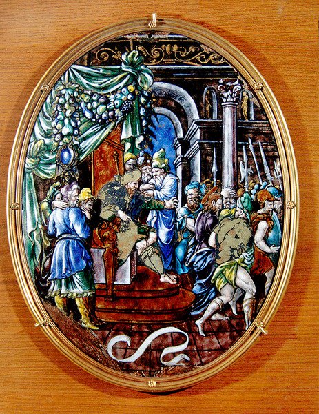 Kristus före Herodes, 1557 (målad emalj) av Leonard Limosin