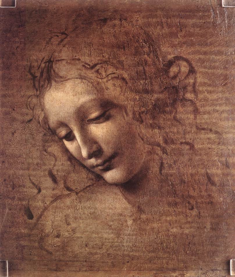 Female head (La Scapigliata) av Leonardo da Vinci